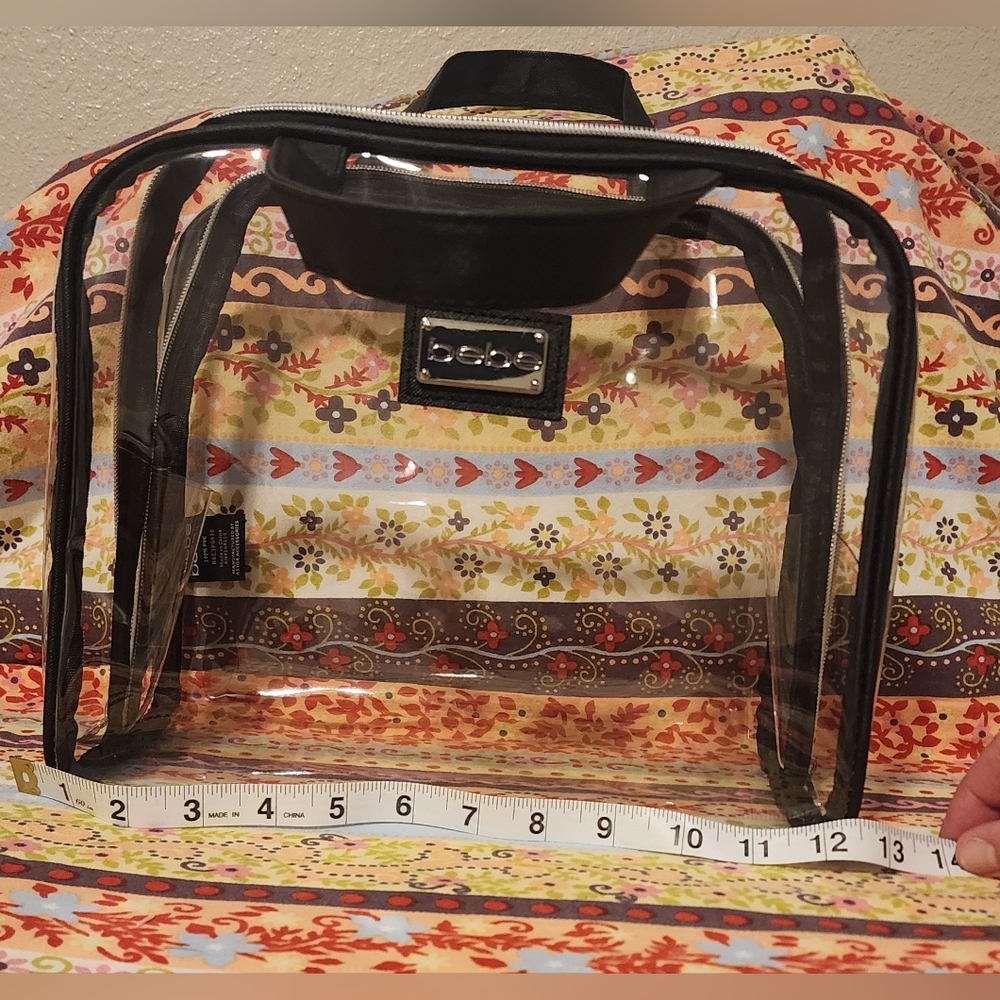 Bebe CLEAR Tote Bag with Modern Design